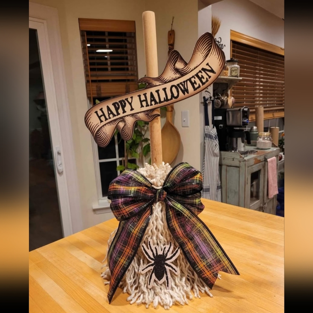 Halloween Witch's Broom Decor